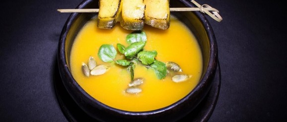 Копченый суп из тыквы